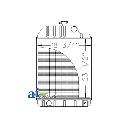A & I Products Radiator 36" x22.5" x11" A-1680734M91